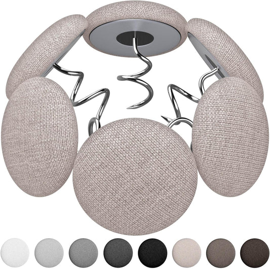 12 Colors Fabric Covered Button Twist Pins Dust Ruffle Pins- for Sofa，Upholstery，Armchair Caddies, Armrest Covers,Bed Skirts, Slipcovers, Headliners (Light Brown, 12)