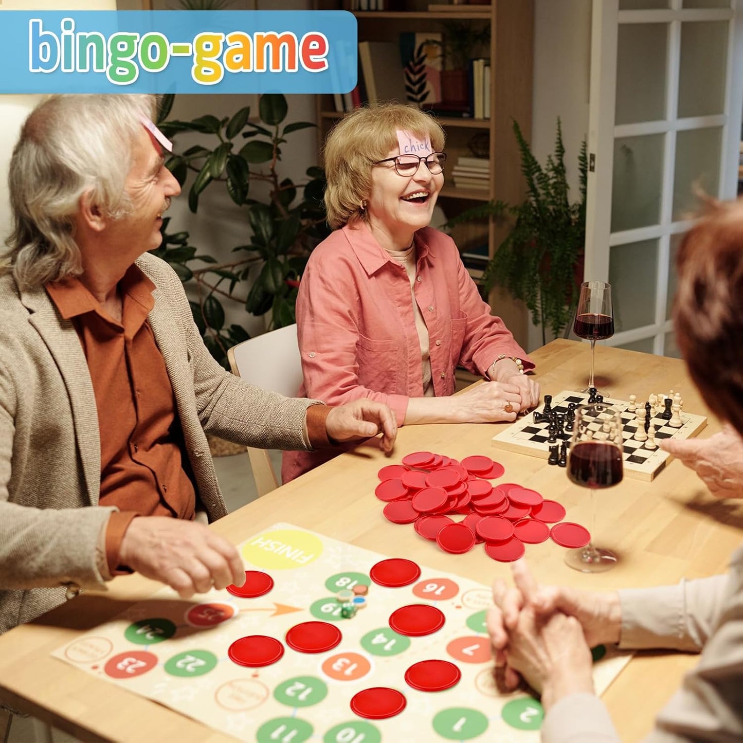 Coopay 600 Pieces Plastic Poker Chips Learning Counters Disks Bingo Chip Counting Discs Markers for Math Practice and Poker Card Game Tokens, Teaching Rewards, 38 mm/ 1.5 Inches (Red)