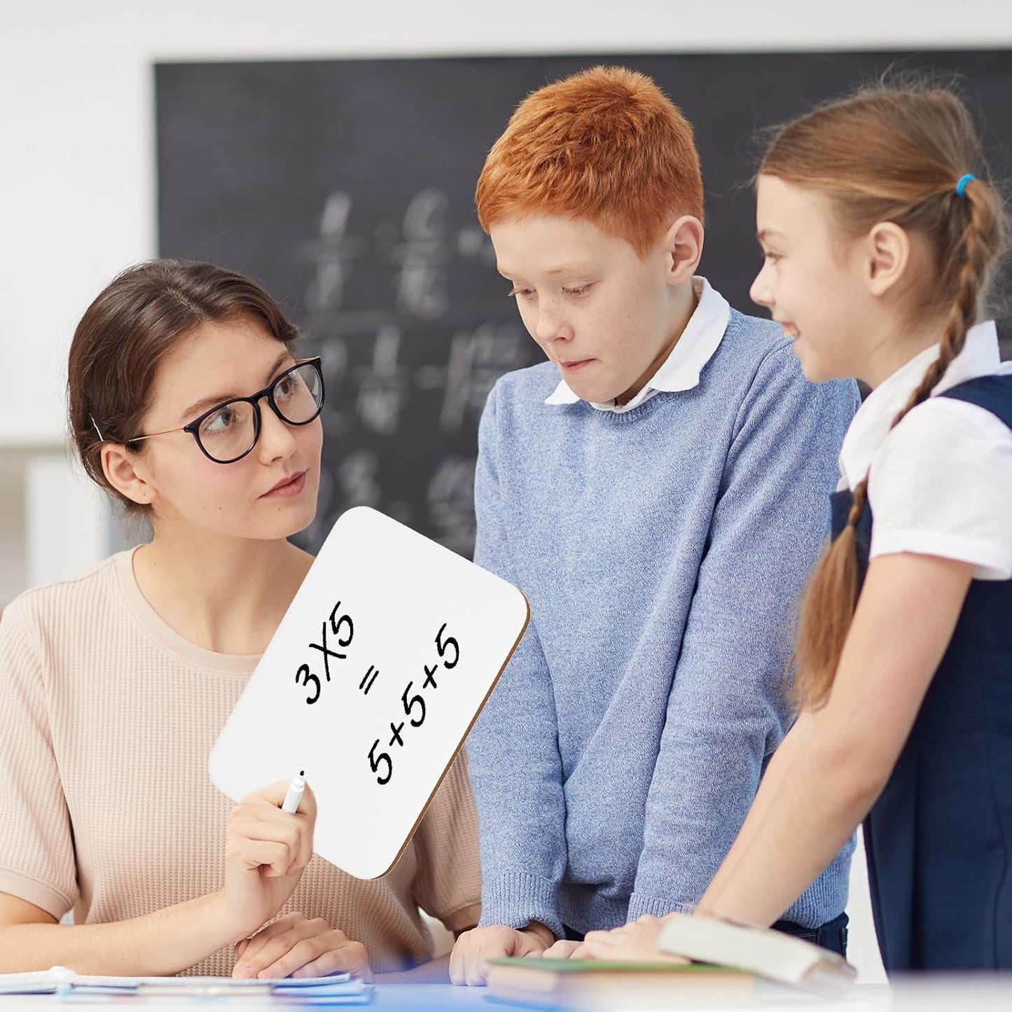 30 Pack Small White Board Dry Erase 5x7 Inch Mini Whiteboard Small Dry Erase Board with Markers Erasers Double Sided Dry Erase Lapboards for Students Teachers School Supplies Meeting Voting (30)