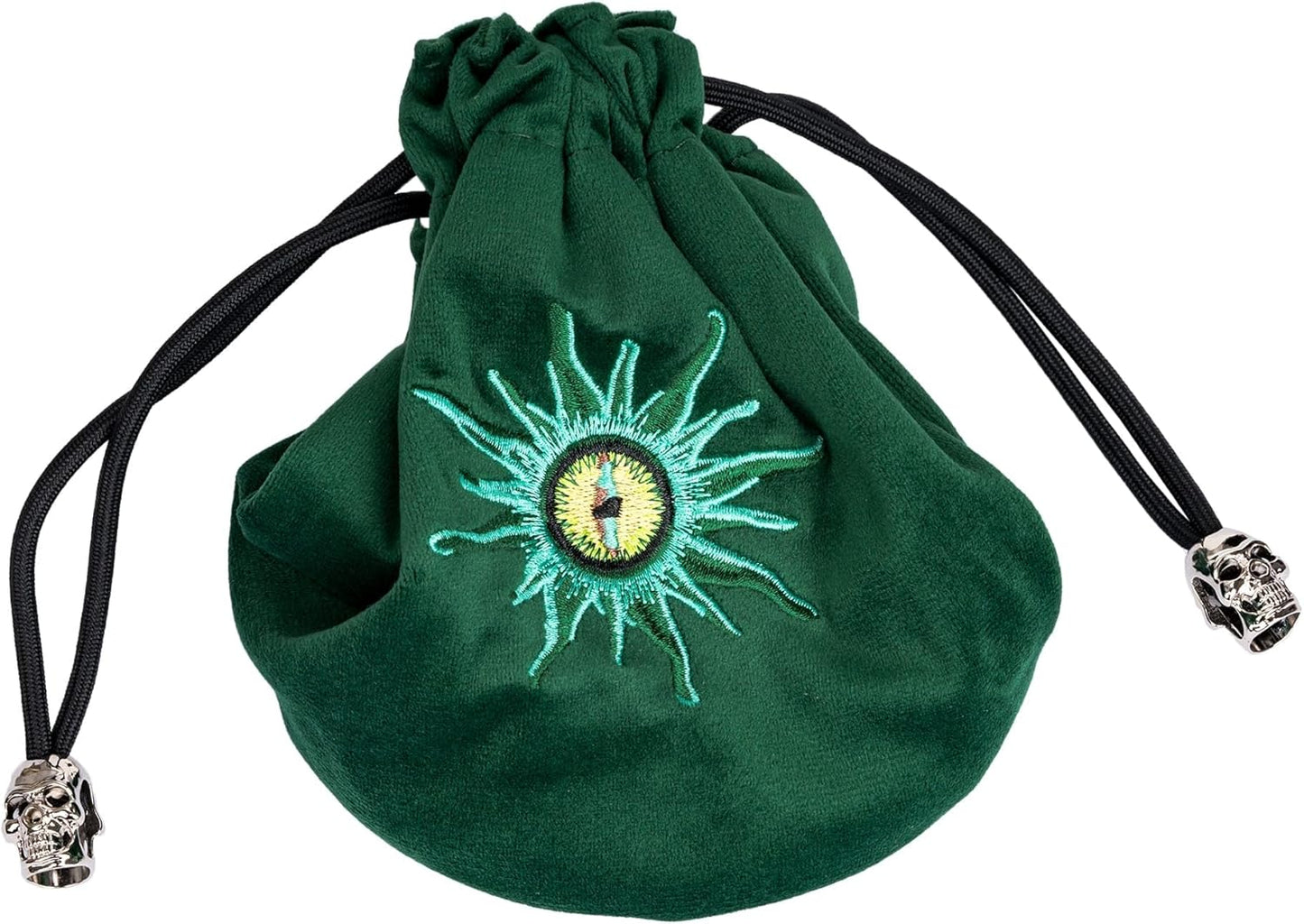 Green Large Dice Bag D&D Cute Storage Bag for Role Playing Games Tabletop Games - Capacity 100+ Polyhedral Dice