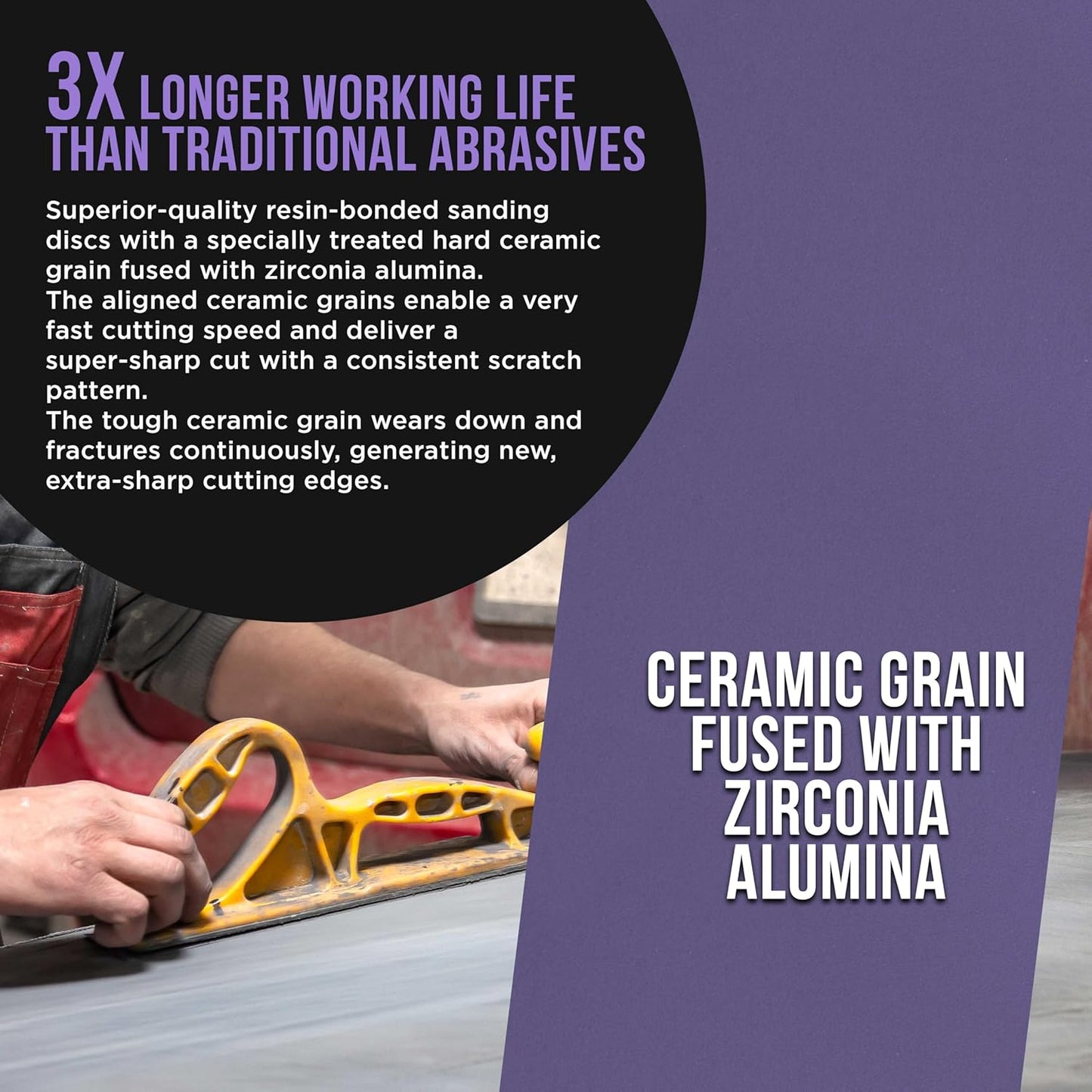 Dura-Gold Premium 800 Grit PSA Purple Film Ceramic Longboard Sandpaper, 2-3/4" Wide Continuous 20 Yard Roll - Self Adhesive Stickyback for Auto & Wood Air File Long Board Sanders, Hand Sanding Blocks