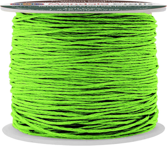 Mandala Crafts 0.5mm 109 Yards Lime Green Cotton Waxed Cord for Jewelry Making Bracelet Cord Waxed String - Beading String Thread Jewelry Cords for Necklaces String