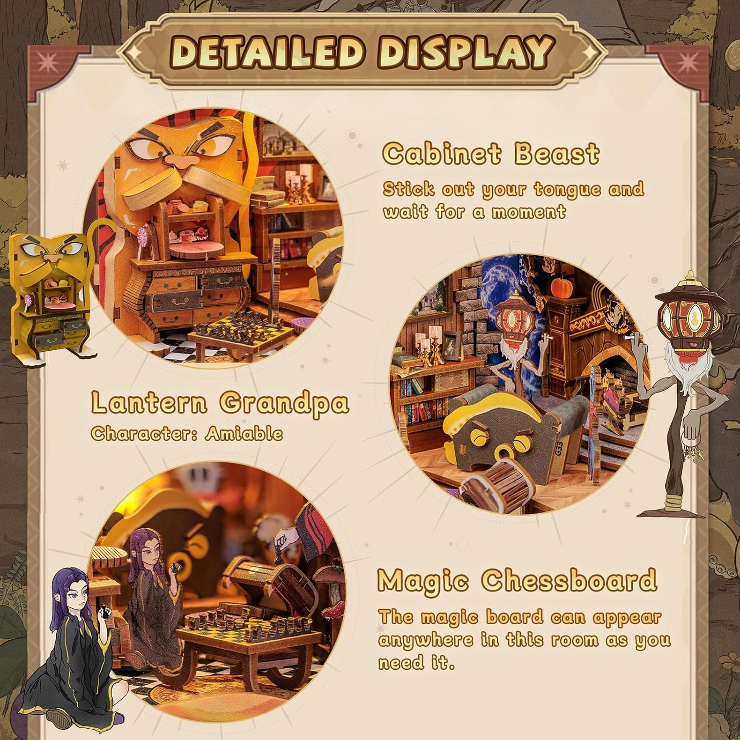 CUTEBEE Book Nook Kit - DIY Miniature House Kit for Adults and Teens, Dollhouse Booknook Tiny House Model Build Bookshelf Decor, Gifts for Family, Friends