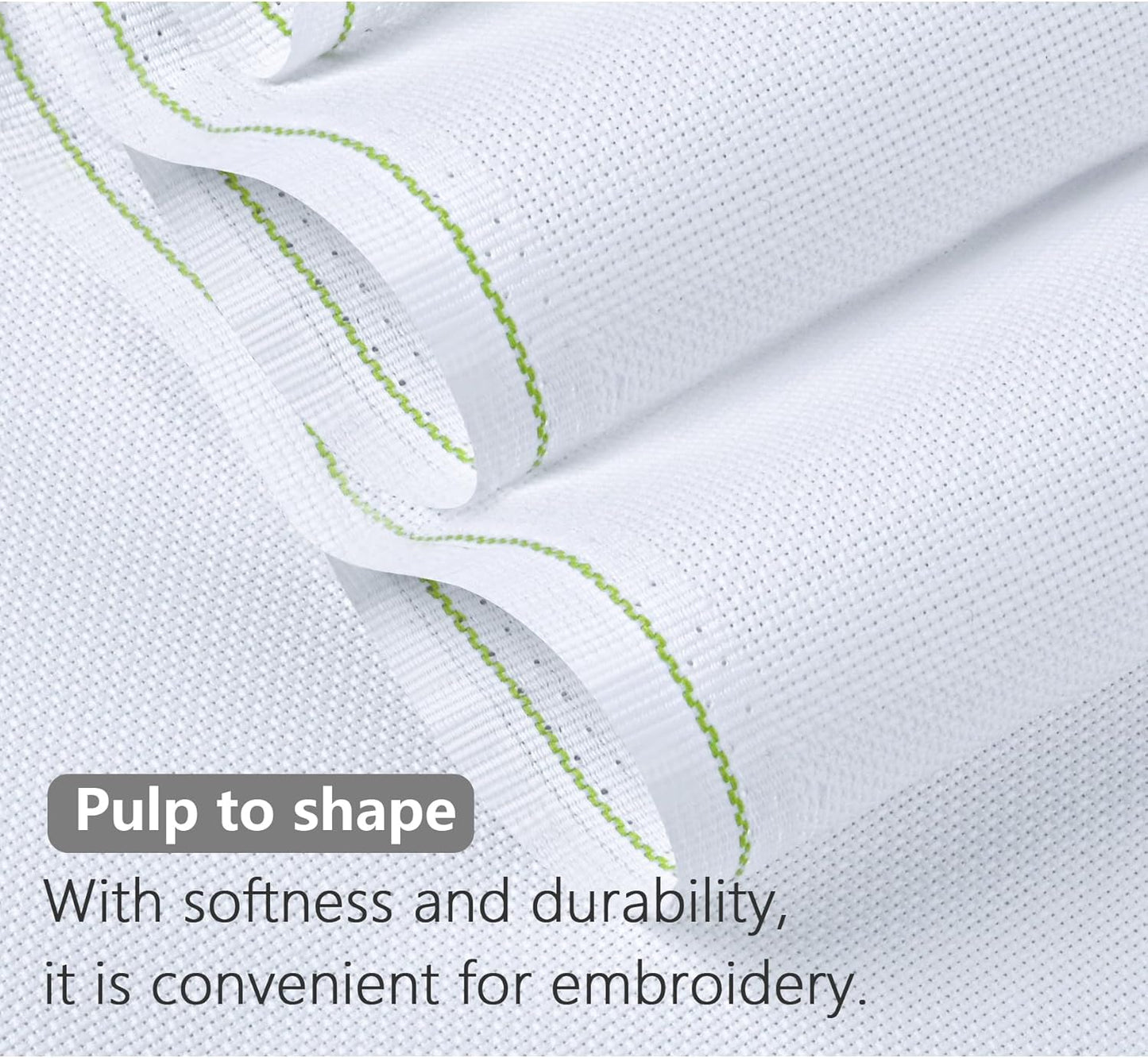 MYFAMIREA Cross Stitch Aida Fabric 11 Count, 59 by 39 Inch Large Size, Classic Reserve Cross Stitch Aida Cloth for Home DIY Embroidery Decoration