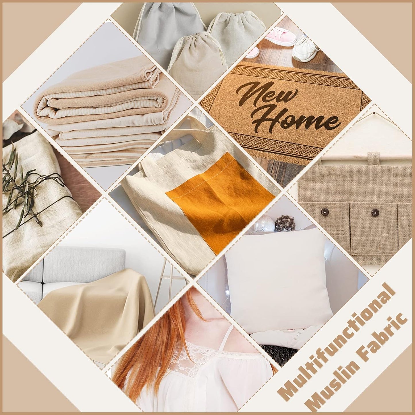 63 Inch x 30 Feet Gardening Burlap Roll - High Density Wide Natural Burlap Fabric Roll Multipurpose Natural Burlaps Fabric for Garden Tree Wrap Outdoor Plant Care, Weed Barrier, DIY Crafts Decoration