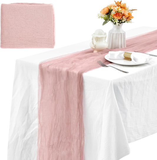 Boao Halloween Cheese Cloth 35.43 x 393.7 Inch Pink Cheesecloth Roll for Crafts Large Cotton Muslin Gauze Fabric for Halloween Outdoor & Indoor Spooky Decoration