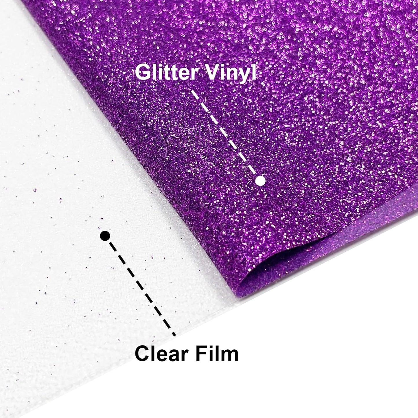 Dark Purple Glitter HTV Heat Transfer Vinyl, 12" x 5ft lron on Vinyl, for T-Shirt Ironing, Vinyl HTV Easy to Cut and Weed, The Best Choice for DIY Creativity. (Dark Purple, 12" x5ft)