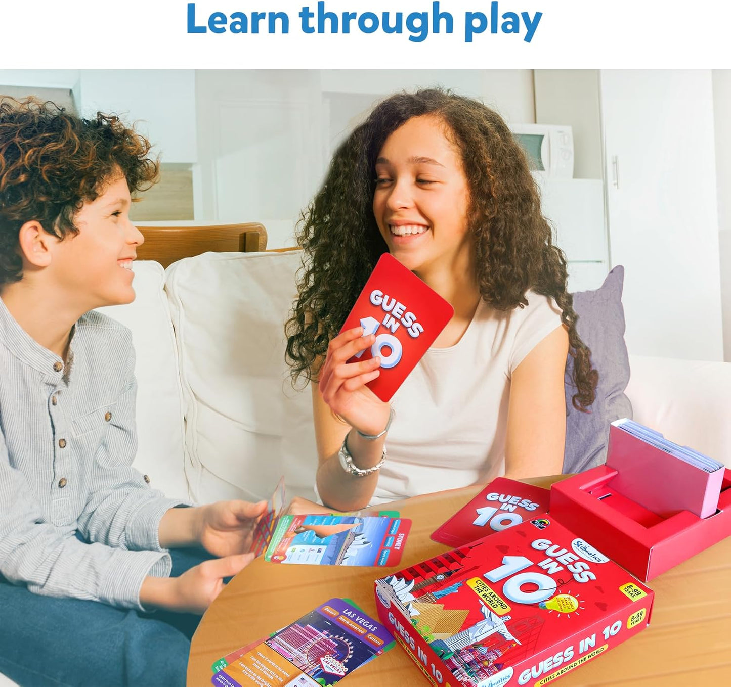 Skillmatics Guess in 10 Cities Around The World, Educational Travel Toys for Boys, Girls, and Kids Who Love Card Games, Board Games, Geography and History, Gifts for Ages 8, 9, 10 and Up