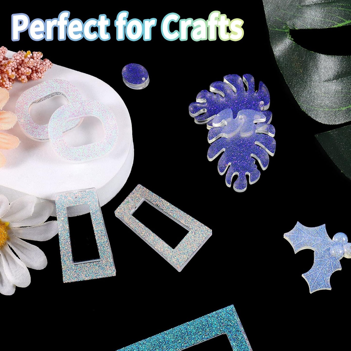 Renfio Opal Ultra Fine Glitter Powder Metallic Resin Glitter 1.75 Oz (50g) PET Flakes Crafts Sequins 1/128" 0.008" 0.2mm Epoxy Chips Flakes for Tumblers Slime Decoration - Magic Opal