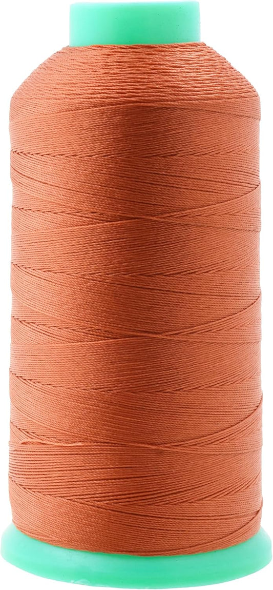 Mandala Crafts Bonded Nylon Thread Rust Heavy Duty Sewing Threads - 1100 YDs Size 92 280D T90 Tex 90 Thread for Leather Jeans Weaving Outdoor Marine Upholstery Threads