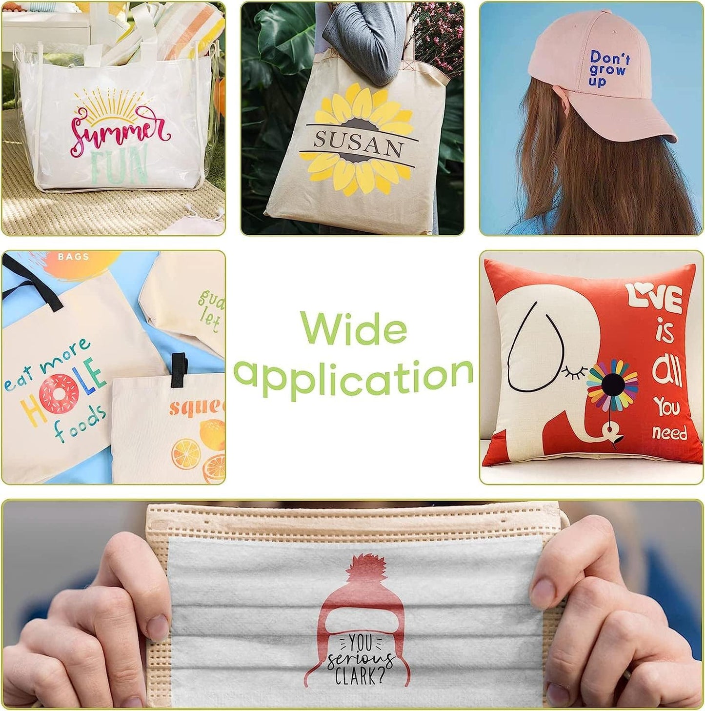 HTVRONT Green Heat Transfer Vinyl Bundle: 20 Pack 12" x 10" Green Iron on HTV for T-Shirt, Compatible with Cricut Cutting Machine, Silhouette Cameo or Heat Press Machine