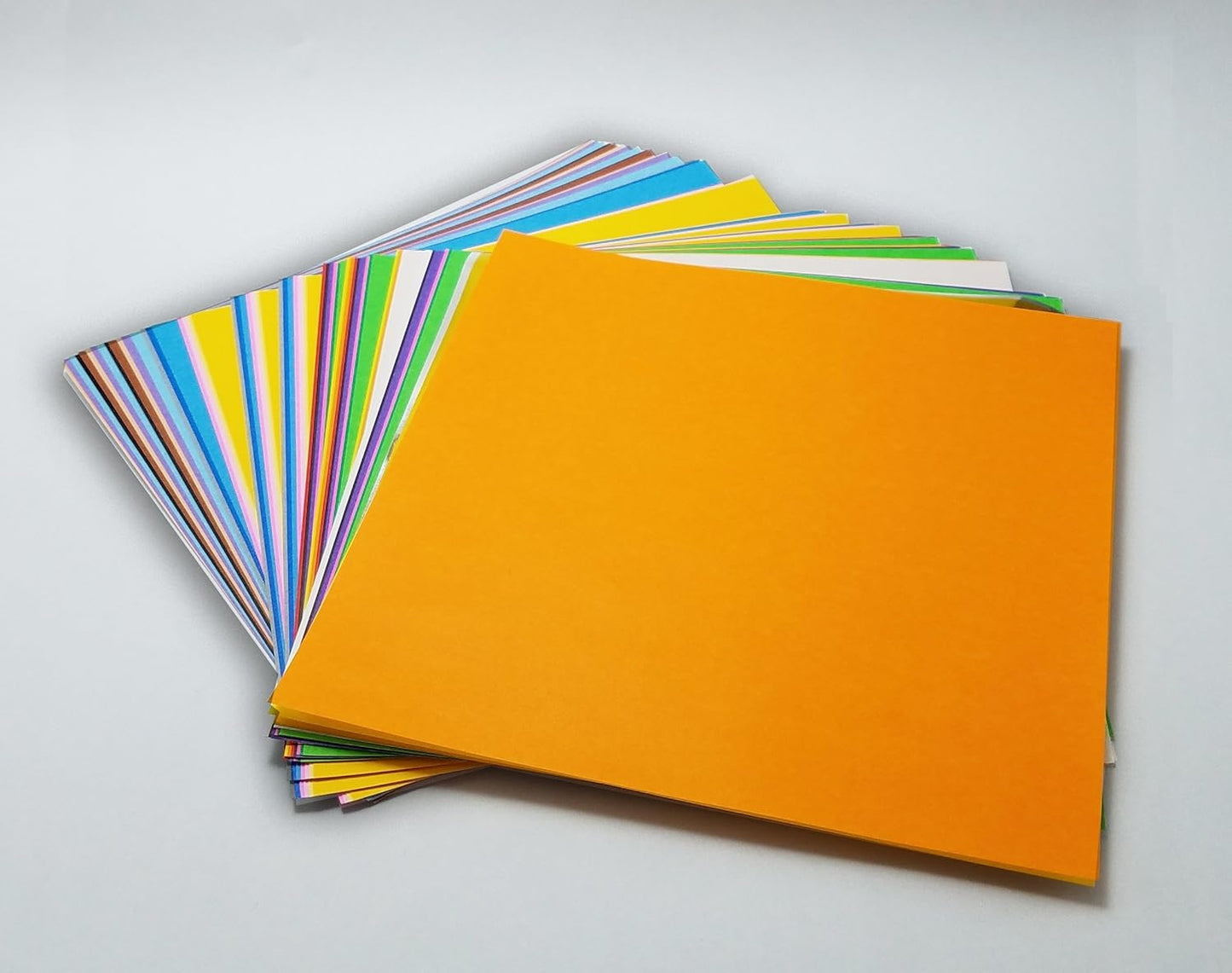 [Taro's Origami Studio] Standard 6 Inch One Sided 23 Colors 500 Sheets Square Easy Fold Premium Japanese Paper for Beginner (Gold and Silver Included)