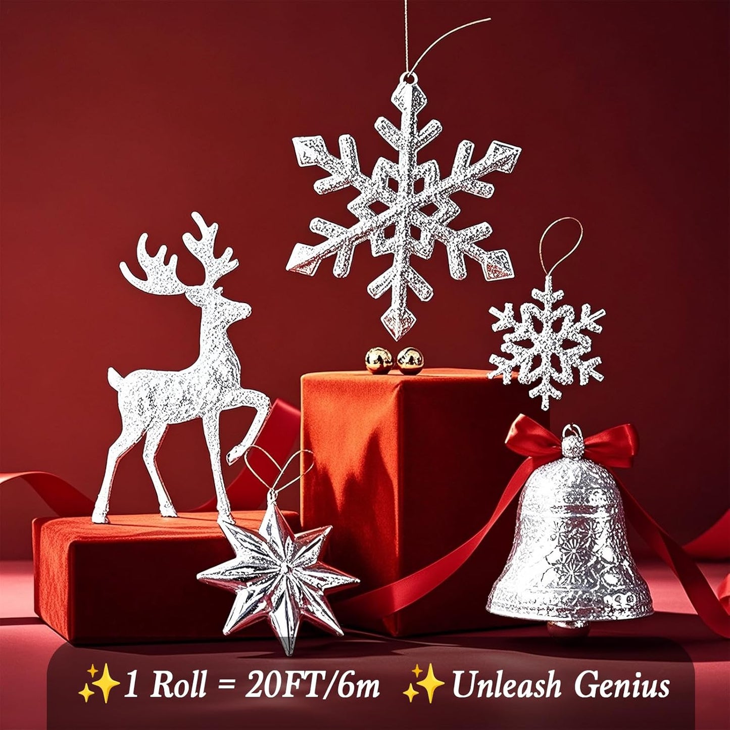 Heavy Duty Aluminum Foil Roll for DIY Crafts & Repairs - 0.07mm Thick Silver Metal Sheet, Multipurpose Tin Foil for Art, Gifts & Home Projects, Silver (12" Wide x 20ft Long)