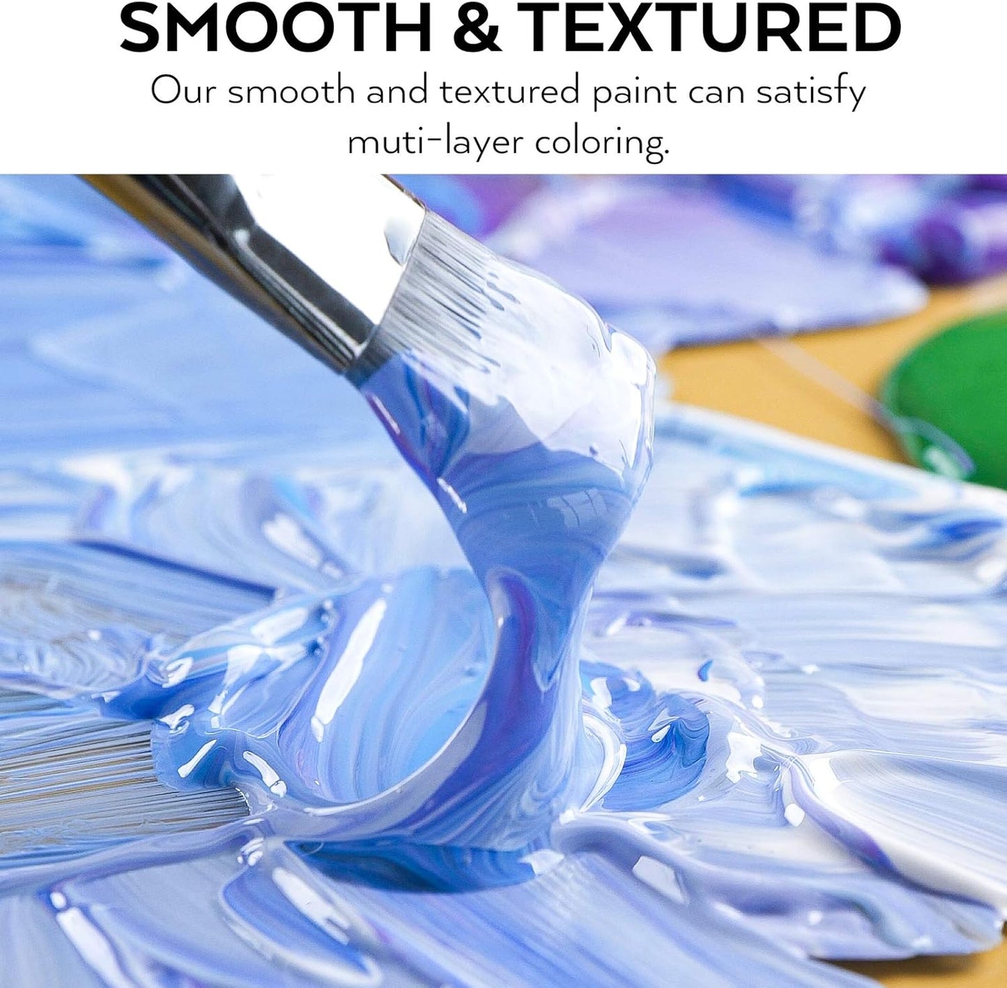 Nicpro 14 Colors Large Bulk Acrylic Paint Set (16.9 oz,500 ml) Rich Art Painting Supplies, Non Toxic for Multi Surface Pumpkin Canvas Wood Ceramic Leather Fabric Craft, for Kids Adult with Color Wheel