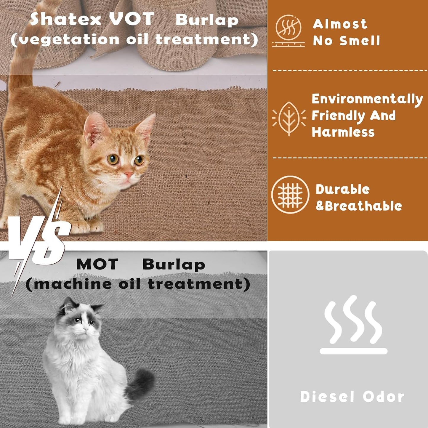 Shatex Natural Burlap Roll,36inch x 30ft High Density Burlap Fabric for Craft Projects,Table Runners,Weddings Decor,Christmas Decorations