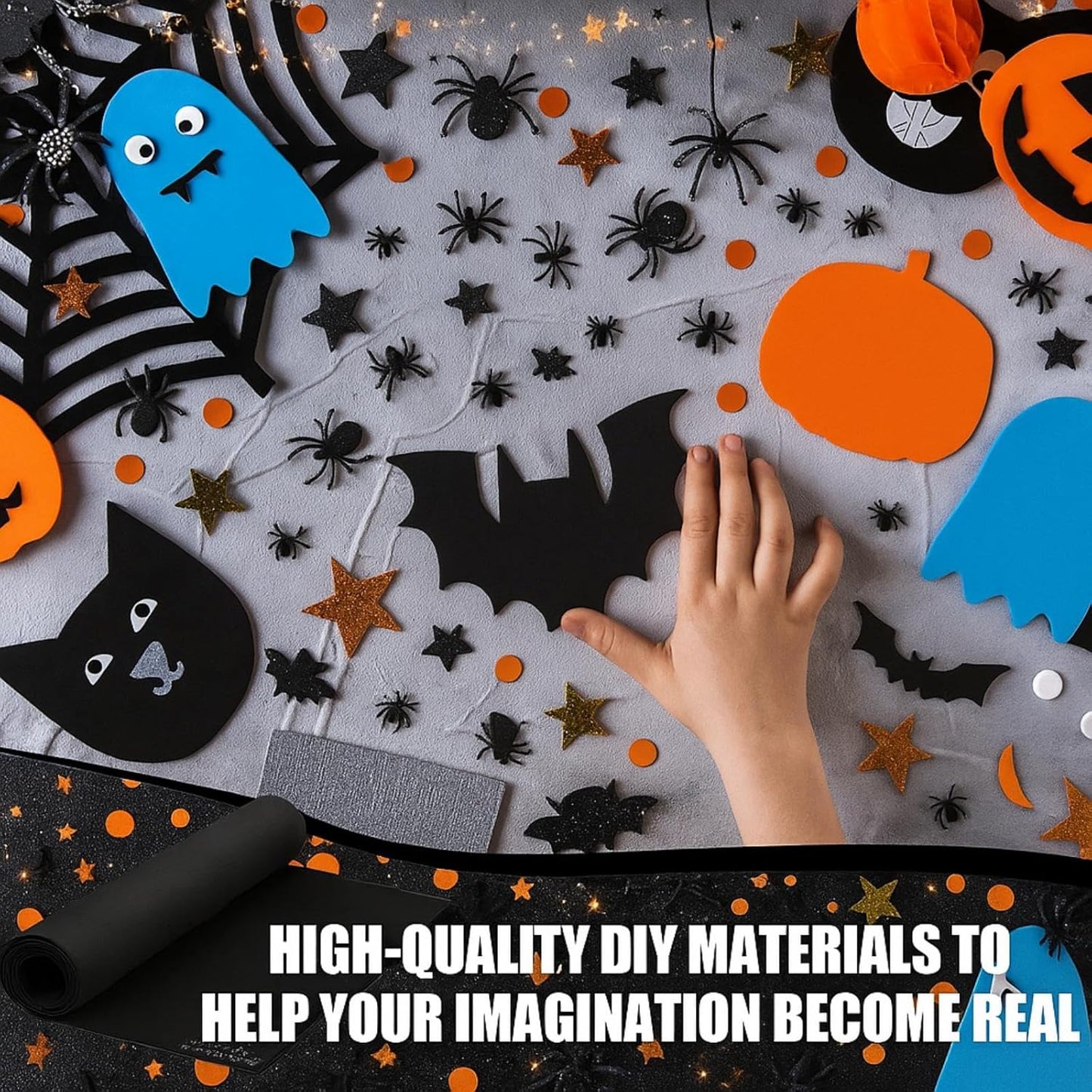 Frienda 35 x 118 Inch Large Eva Foam Sheet Black Eva Foam Cosplay Foam Padding Thick Roll Non Slip for Costumes Armor DIY Craft Projects (4 mm Thick)