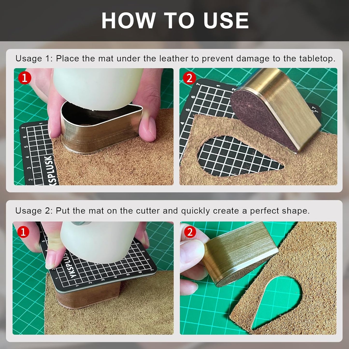 9 Pcs Leather Hole Cutter Set, 9 Sizes Teardrop Shaped Cutting Dies Tool, Cutting Mold Punching Die Set for DIY Craft, Leather Cutter Hollow Punching with Box