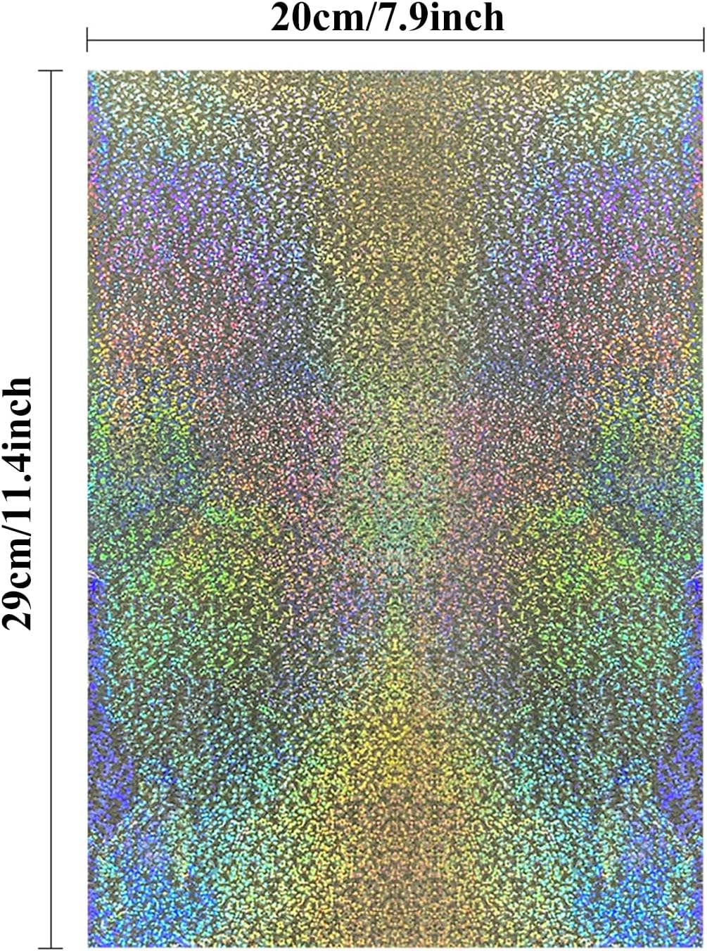 Briartw 20x29cm Hot Foil Paper 50 Sheets Pack Toner Reactive Foil Hot Stamping Foil Paper by Laser Printer and Laminator for Scrapbooking Craft Cardmaking DIY Album (Laser Silver Glitter, 100 Sheets)