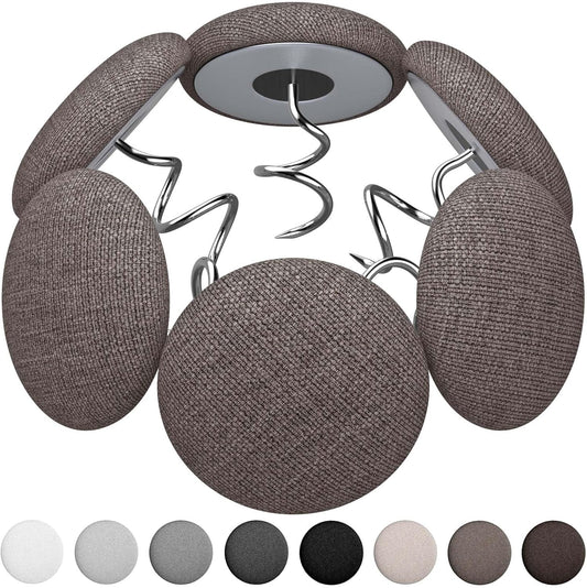 12 Colors Fabric Covered Button Twist Pins Dust Ruffle Pins- for Sofa，Upholstery，Armchair Caddies, Armrest Covers,Bed Skirts, Slipcovers, Headliners (Brown, 12)