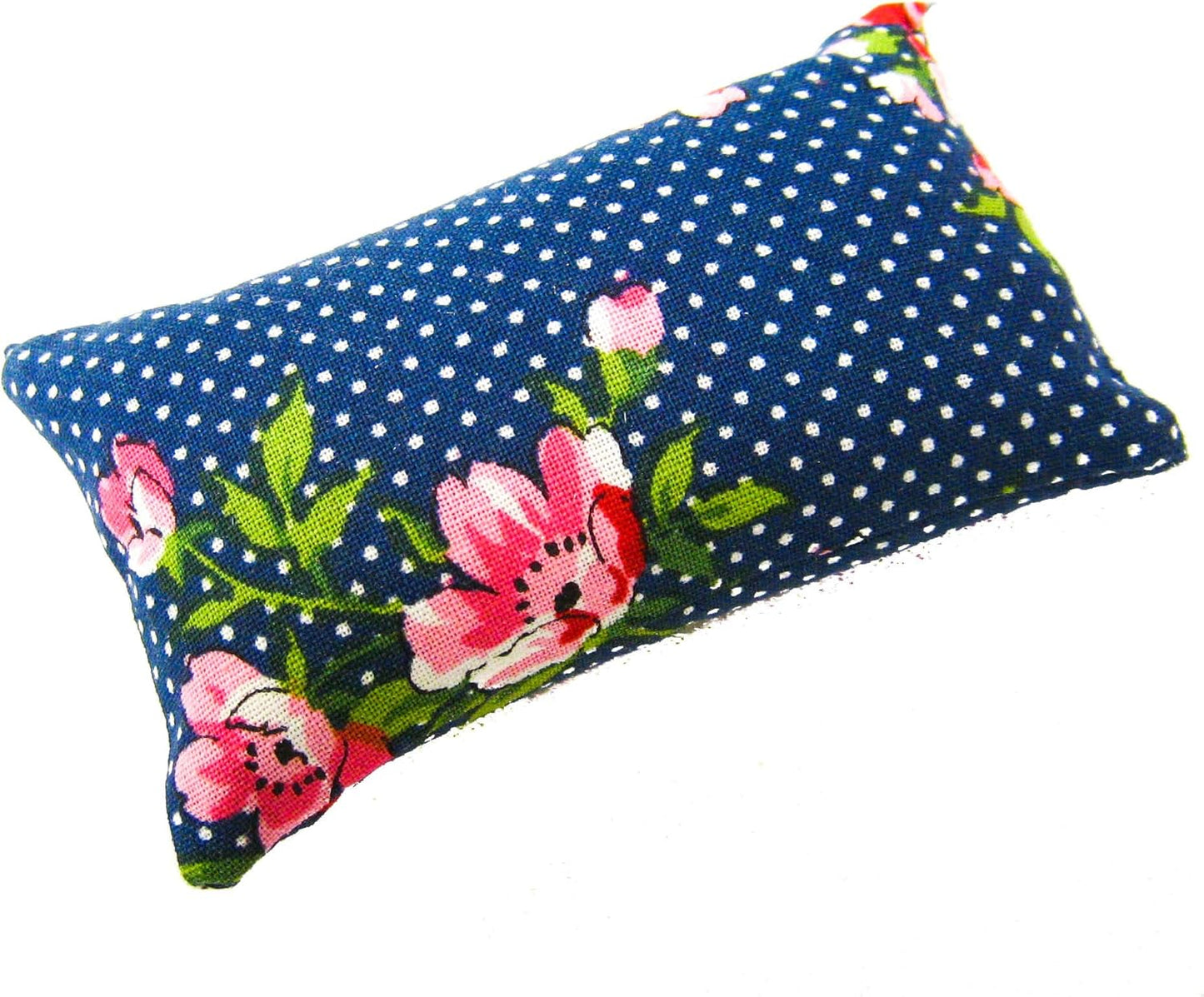 Emery Sewing Pincushion Filled with Abrasive Emery Sand - Handmade in USA (2"x3", Navy Blue Pinup Retro)
