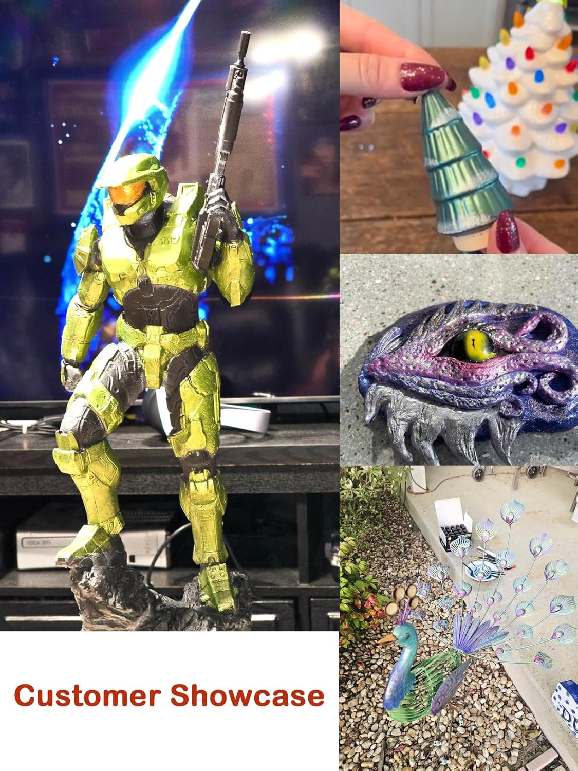 Fantastory Metallic Iridescent Acrylic Paint Set with 12 Brushes, 20 x 2oz Metallic Colors, Color-Shifting, Craft Paint Kit, Metal/Canvas/Rock/Stone/Ceramic/Model/Wood Painting [Professional Series]