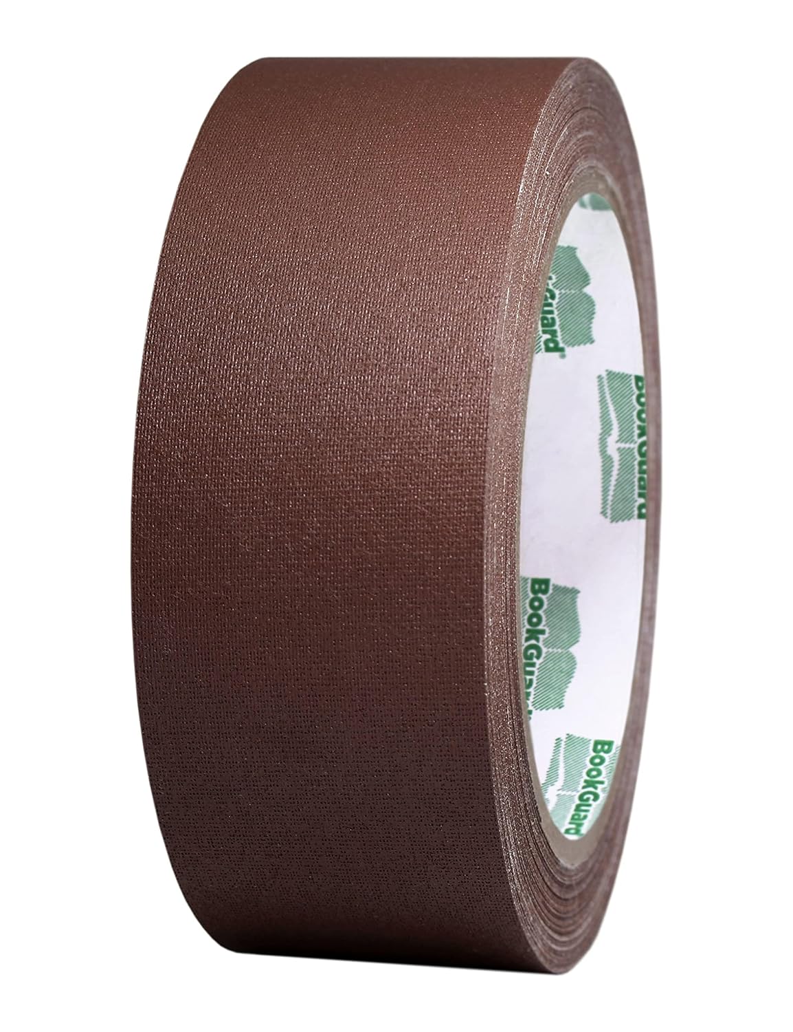 BookGuard 1-1/2 Inch Vinyl-Coated Cotton Cloth Bookbinding Repair Tape, 15 Yard Roll, Brown