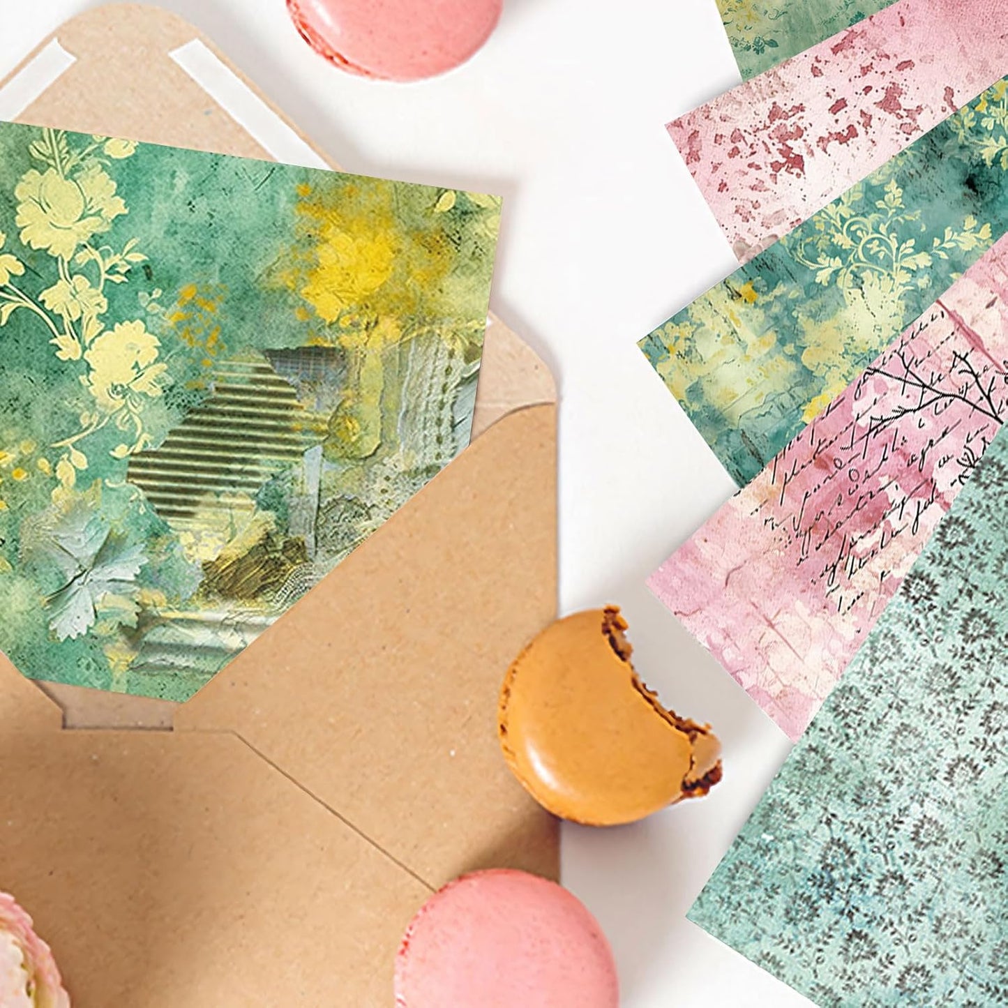 Scrapbook Paper 12x12 inch, 24 Sheets DIY Origami Decorative Craft, Double sided printing, Photo Album Decor Wooden-free Paper for Gift Wrapping Card Making Collage Album Decorative (Brown)