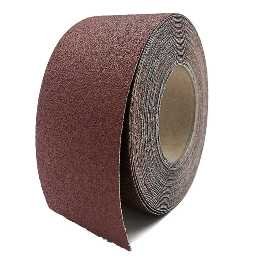 80 Grit Sandpaper Roll, 3 Inch x 49 Feet Emery Cloth Roll Aluminum Oxide Abrasive Paper Roll Continuous Sandpaper for Metalworking, Woodworker, Furniture Repair, Sanding Automotive Plumbing