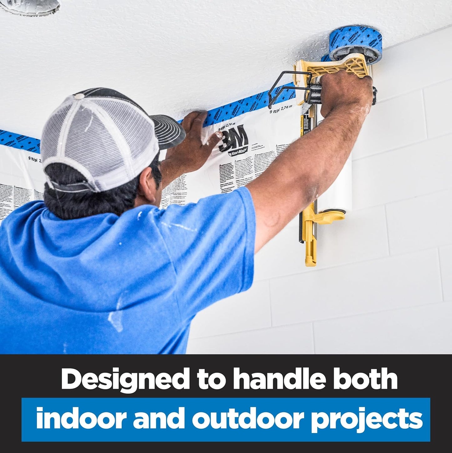 ScotchBlue PROSharp Painter's Tape 1 Inch Wide (0.94 in x 60 yd) 1 Roll Blue Tape Protects Surfaces and Removes Easily, Edge-Lock Tape for Indoor and Outdoor Use (2093+-24EC)