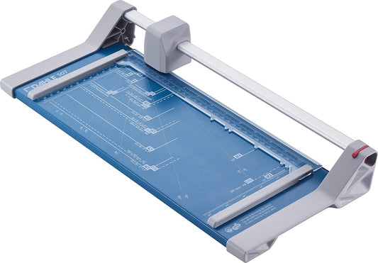 Dahle 507 Personal Rotary Trimmer, 12" Cut Length, 7 Sheet Capacity, Self-Sharpening, Automatic Clamp, German Engineered Paper Cutter