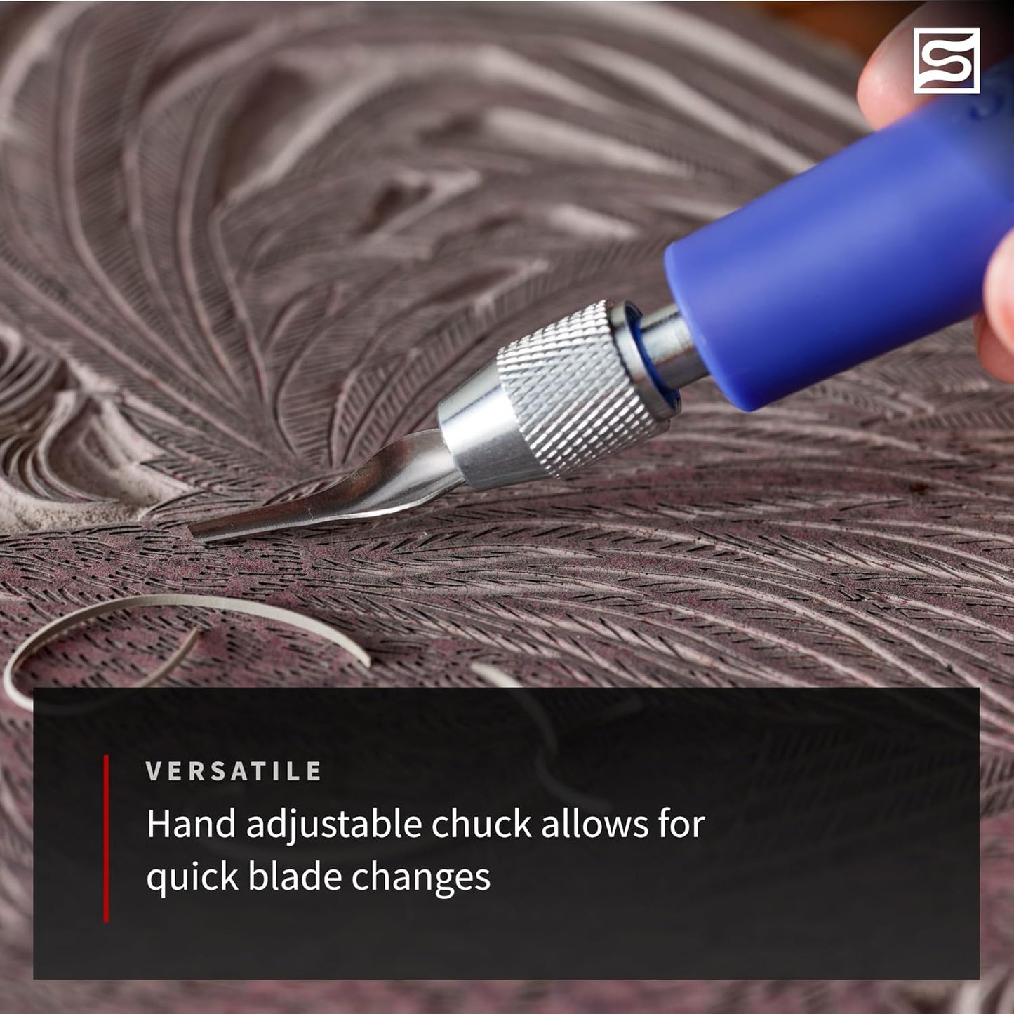 Speedball Linoleum Cutter Kit, 2-Handle Tool Set, Includes 6 Professional Linocut Carving Blades, Made in USA