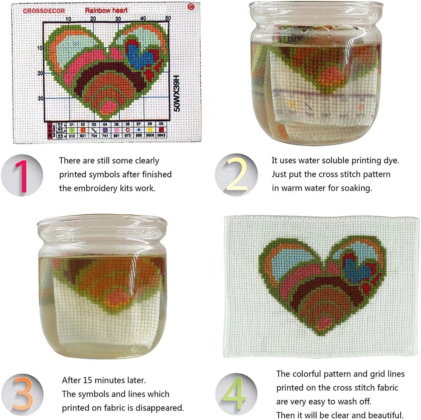 CROSSDECOR Stamped Cross Stitch Kits Beginners Full Range of Crossstitching Preprinted Pattern for Kids or Adults, DIY Needlepoint Embroidery Craft 11CT 3 Strands-9.5×13.8 inch，Elegant Lady