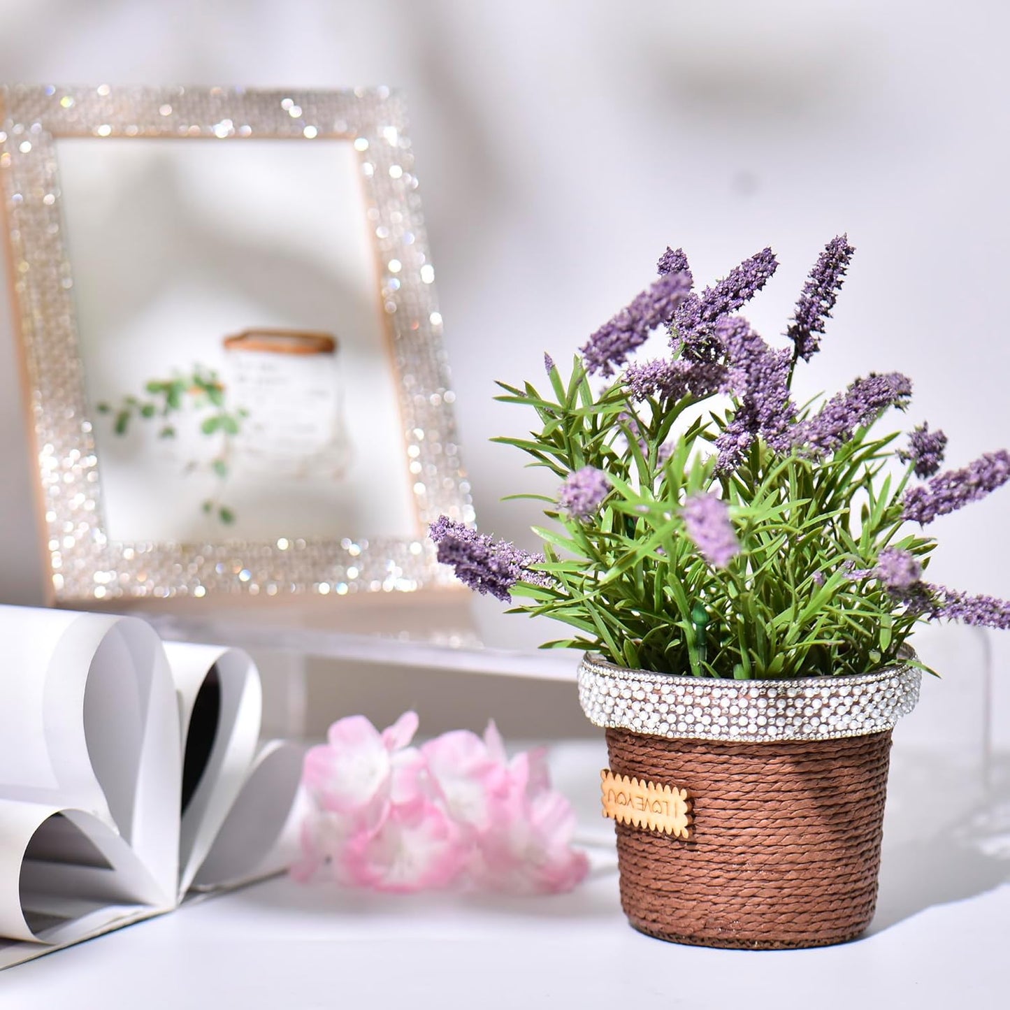 3 Rolls Bling Pearl Rhinestone Ribbon Crystal Strips, Self Adhesive Pearl Crystal Sticker Rhinestone Tape for DIY Car&Craft Wedding Christmas Decoration