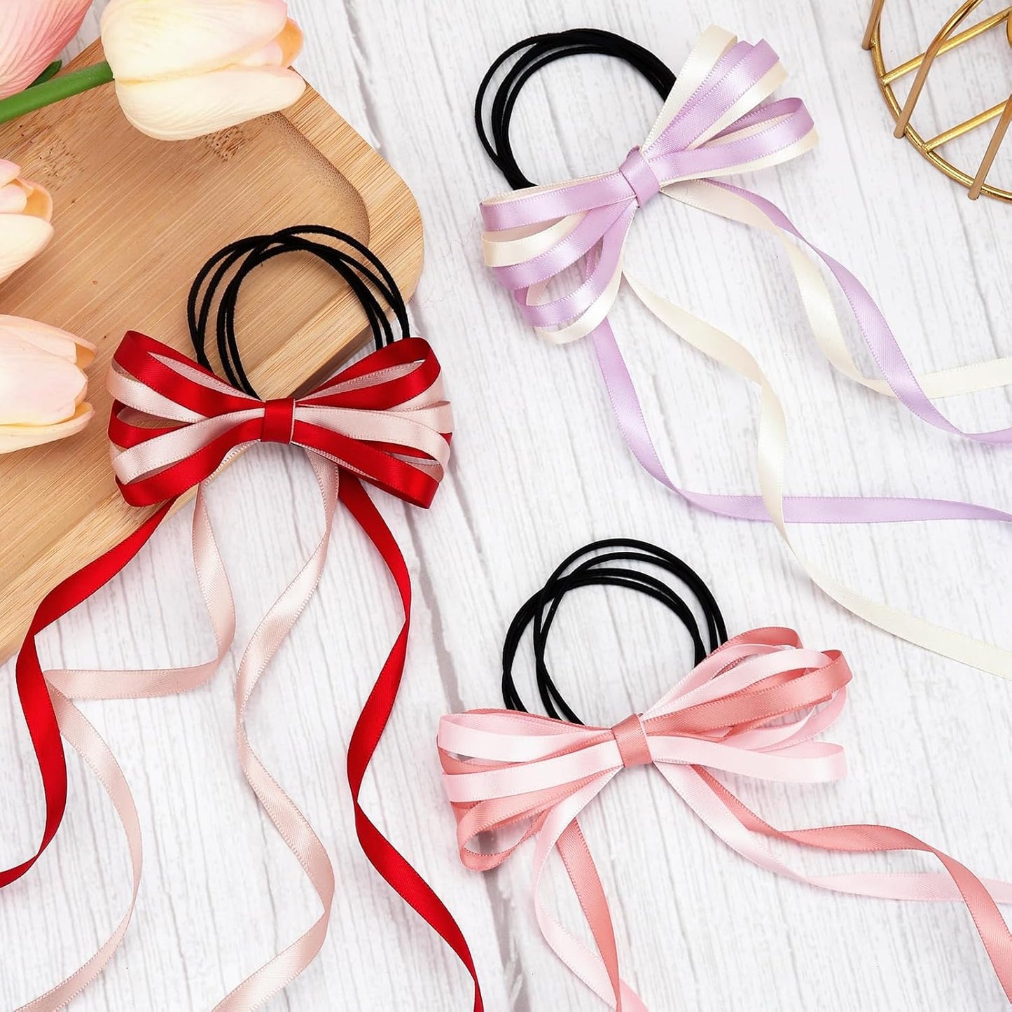 Satin Ribbon, 3/8" x 100 Yards, Black, Gift Bow, Silk, for Gift Wrapping, Flower Bouquets, Crafts, Wedding Decorations, Indoor/Outdoor