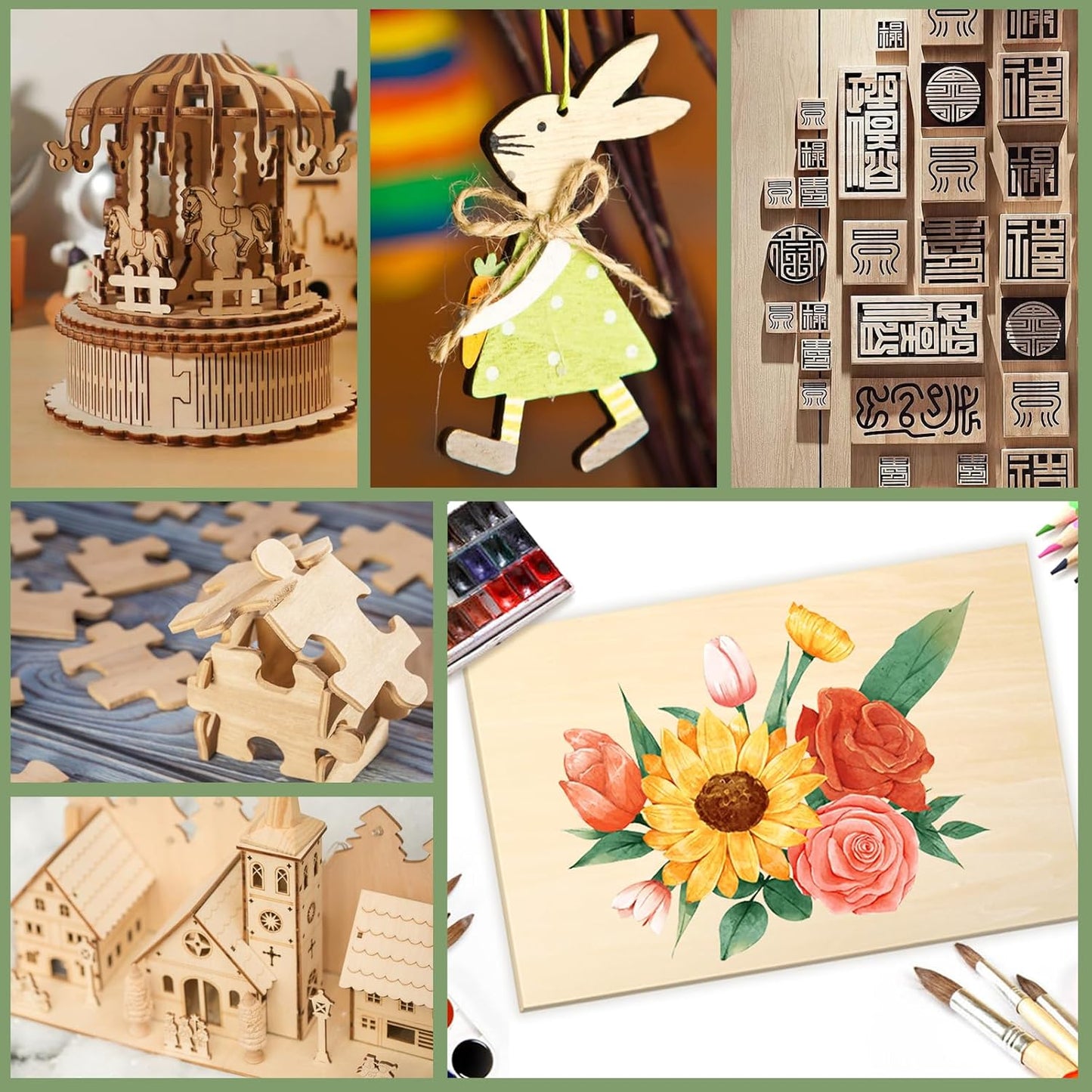 12 Pack Basswood Sheets 1/8x12x12 Inch for Crafts,Unfinished Wood for Laser Cutting & Engraving,Wood Burining,Plywood for Architectural Models.