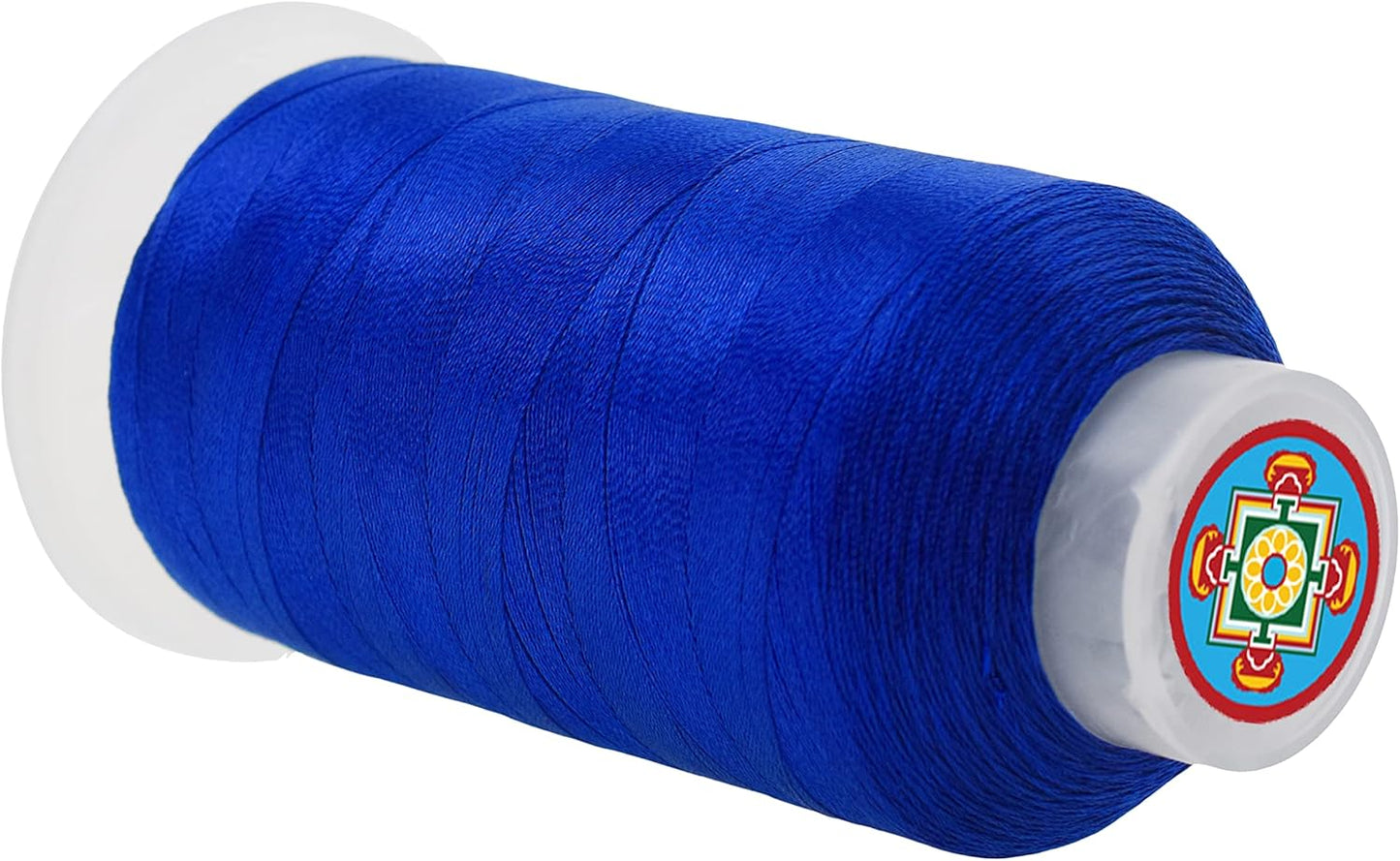 Mandala Crafts Royal Blue Heavy Duty Thread - 1500 Yds Tex 70 for Sewing, Drapery, Jeans, Leather, Hair, Bonded Polyester Outdoor Marine Upholstery