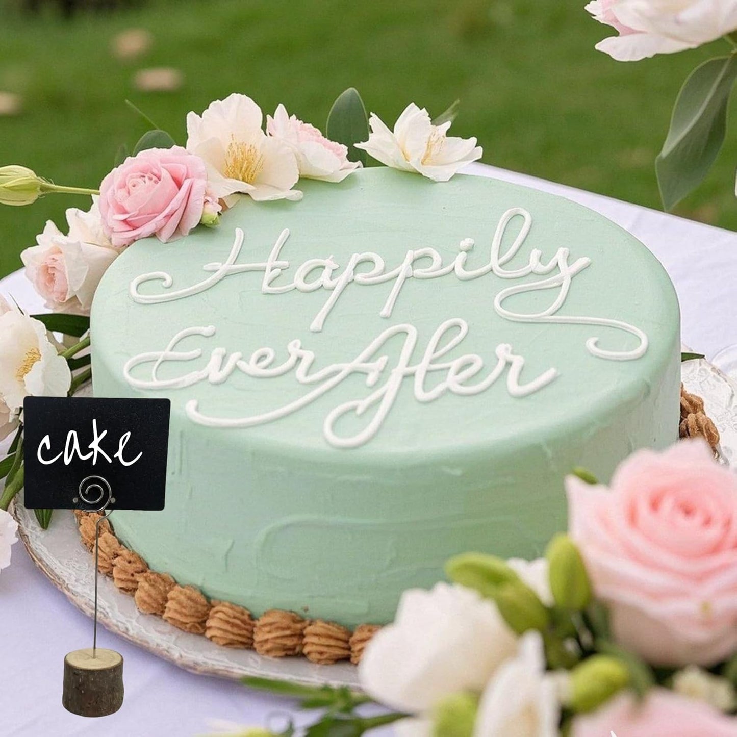 20 Pack Mini Chalkboard Signs Food Tags for Party Buffet with 10 Wooden Stands, Reusable Hanging Chalk Boards for Weddings Bakery Birthday Place Cards, Table Numbers