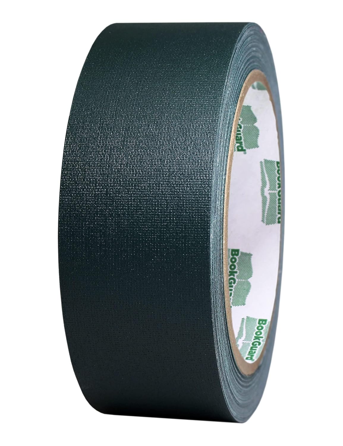 BookGuard 1-1/2 Inch Vinyl-Coated Cotton Cloth Bookbinding Repair Tape, 15 Yard Roll, Forest Green