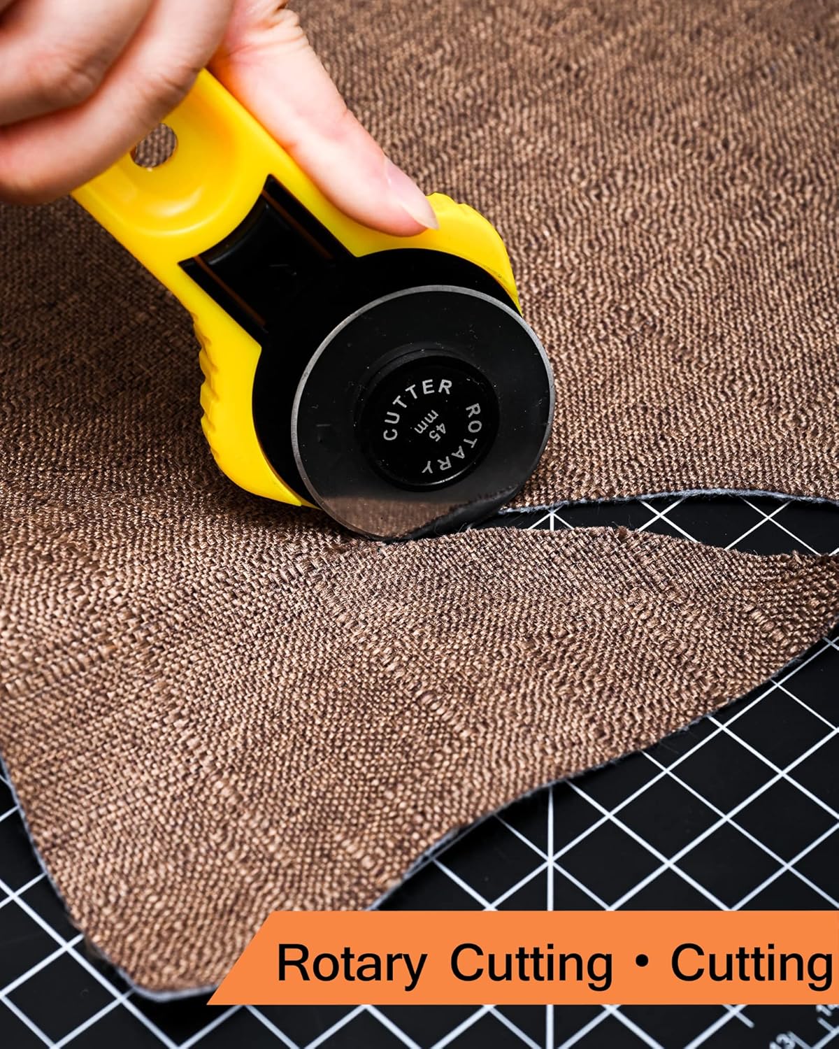 Density-upgraded 9"x12" Self Healing Cutting Mat, Idemeet Rotary Sewing Mat for Crafts, 5-Ply Blade Table Protector Cut Board for Fabric Leather Cutting Quilting Modeling Hobby Project, A4, Black