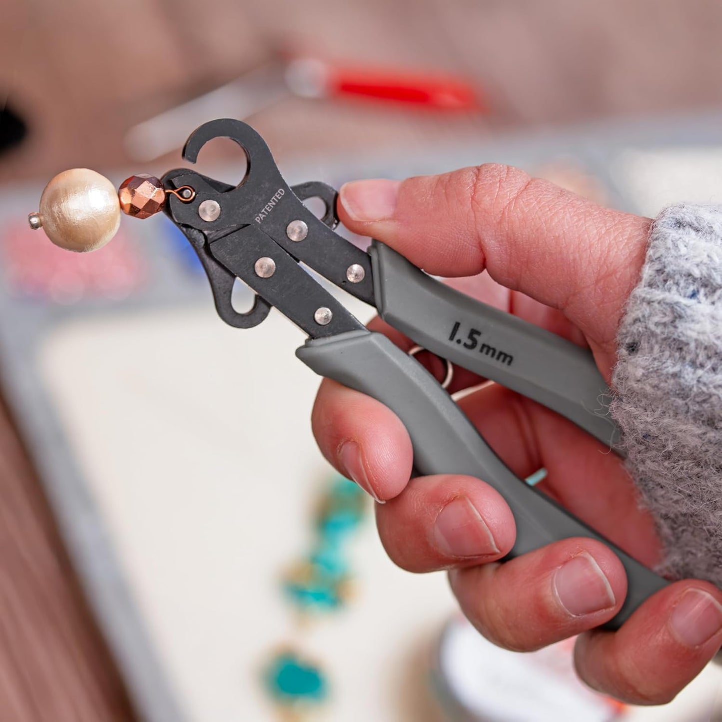 The Beadsmith One Step Loopers Combo Pack – Includes 1.5 mm, 2.25 mm & 3 mm Looper Pliers, Use With 18-26g Craft Wire, 3 pc