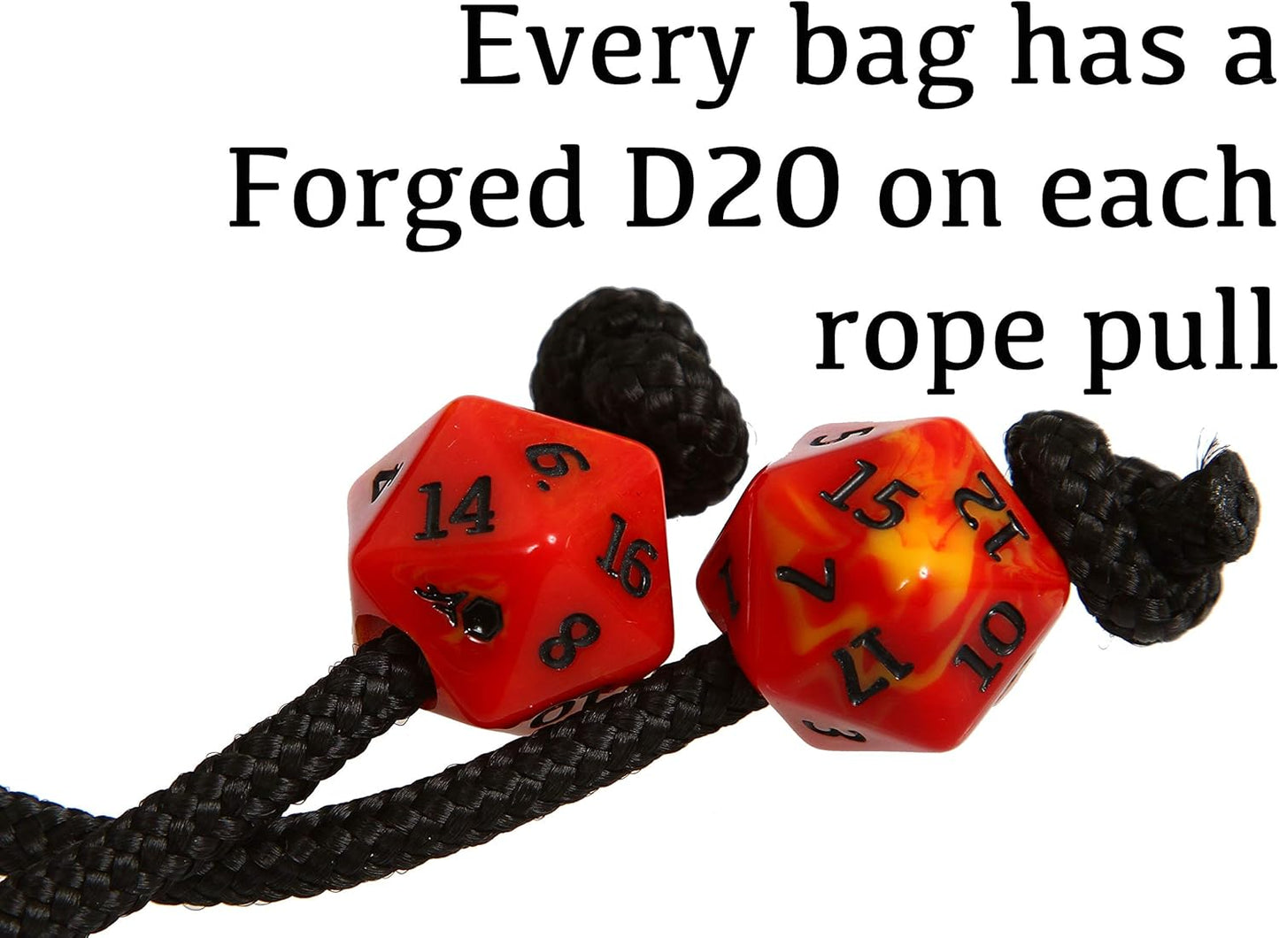 Forged Dice Co. Pouch of The Endless Hoard Dice Bag - Holds Over 1,000 Polyhedral Dice - Dice Storage Bag with 7 Pockets - Perfect for Bulk Dice - Black/Green