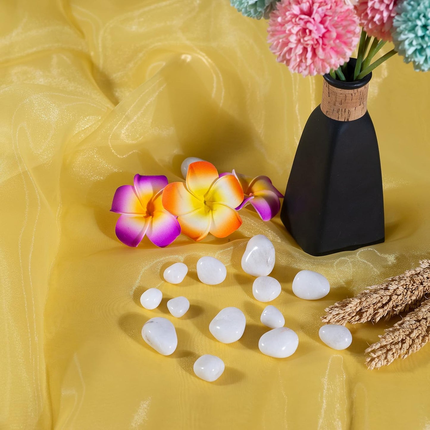 Fynite Sheer Organza Fabric | 5 Yards Long | 44" Wide | Bridal Solid Sheer Organza Bolt for Wedding Dress Fashion Craft Decorations - Gold