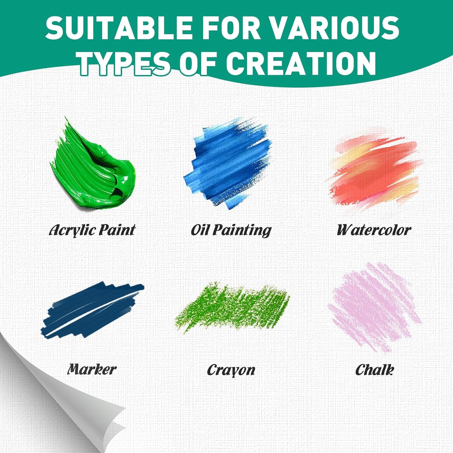 FUMILE Canvases for Painting 11x14 Inch 10 Pack, Canvas Boards for Painting Primed Acid Free Blank Canvas Panels for Oil Paint, Watercolor, Acrylic Paint, Gouache and Tempera.