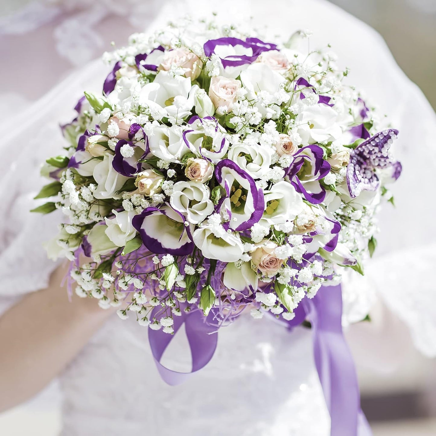 LIUYAXI Light Purple Double Faced Satin Ribbon, 1/8" X Continuous 100 Yards, Thin Ribbons Perfect for Gift Wrapping Wedding Invitation Card Hair Bows Tag Floral Arrangement DIY Craft