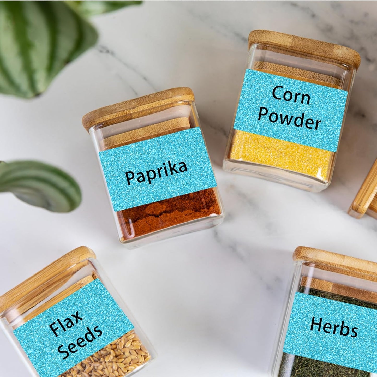 3x2 Inch Holographic Thermal Labels Stickers, Glitter Waterproof Direct Thermal Sticker Labels for Barcode, Mailing, DIY Design- 200 Pcs/Glitter Blue