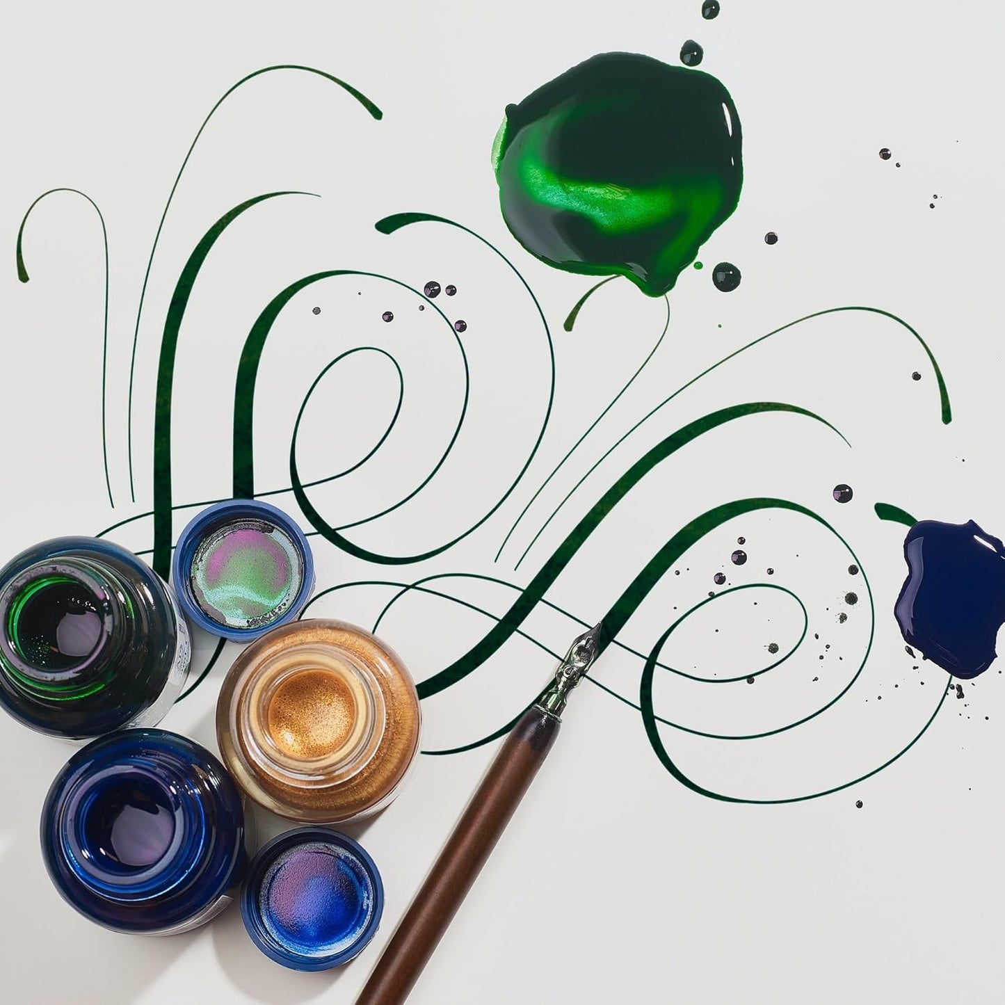 Winsor & Newton Calligraphy Ink, 30ml (1-oz) Bottle, Blue Black