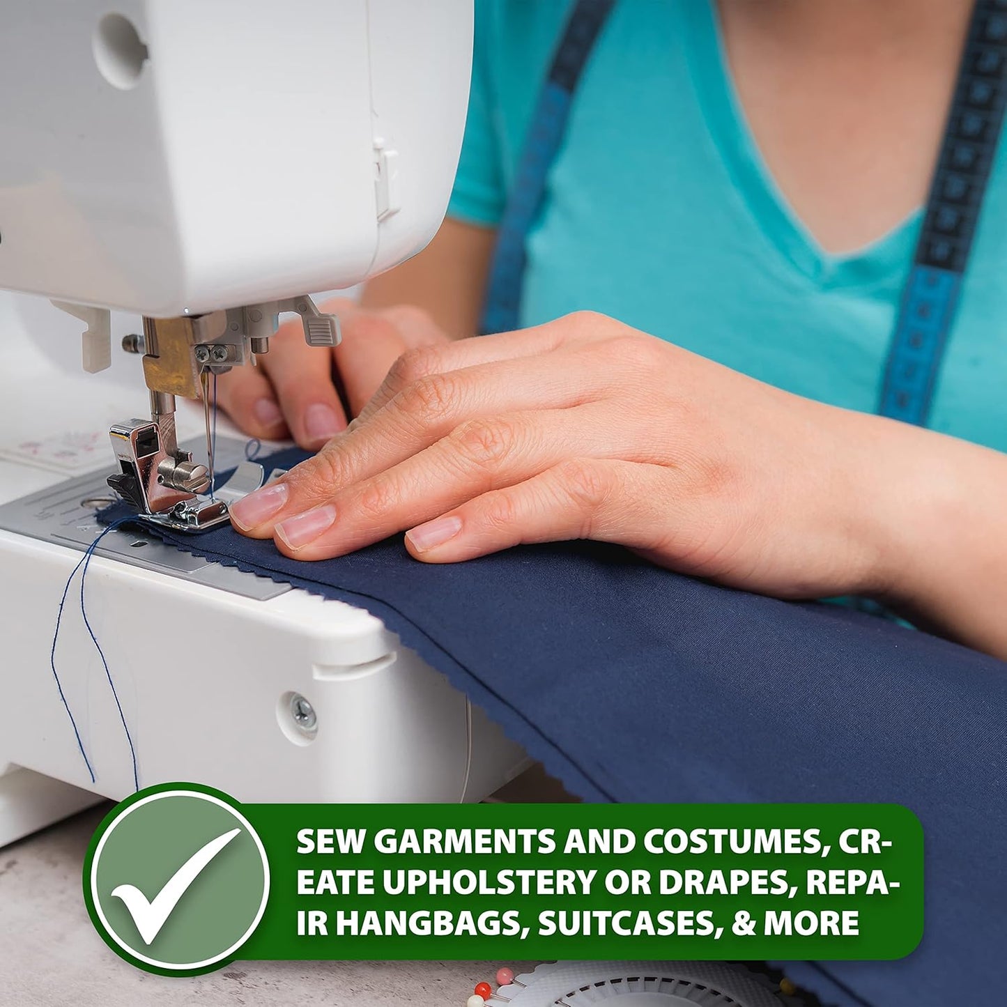 Mandala Crafts Bonded Nylon Thread Hot Pink Heavy Duty Sewing Threads - 1500 YDs Size 69 210D T70 Tex 70 Thread for Leather Jeans Weaving Outdoor Marine Upholstery Threads