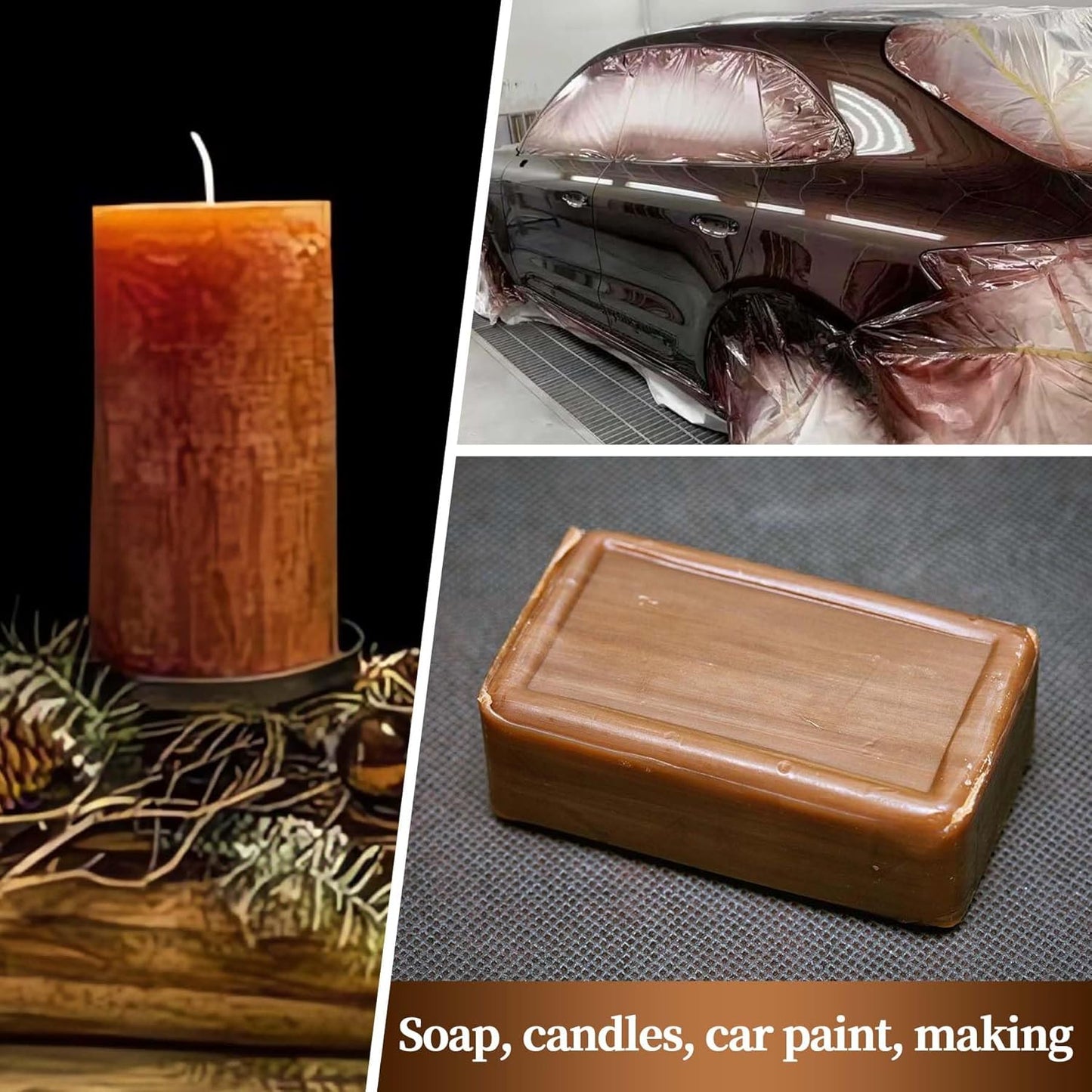 Bronze Colored Mica Powder for Epoxy Resin，Natural Shimmer Mica Powder Used for Coloring car Spray Paint, Candles, soap, Eye Shadow, Lip Gloss, Nail Polish(50g/1.7oz)