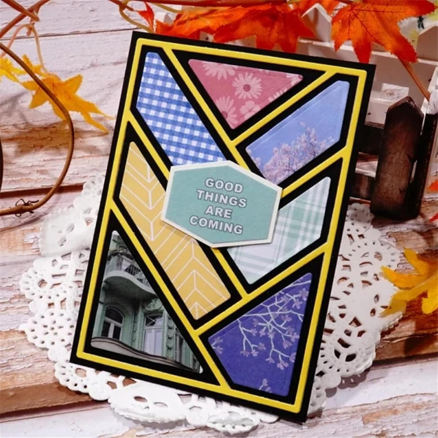 Cutting Dies Metal Stencils Scrapbooking Tools Flowers Lace Frame DIY Embossing Template for Paper Card Making Album Arts Crafts Supplies (Rectangle Grid-14x10cm)