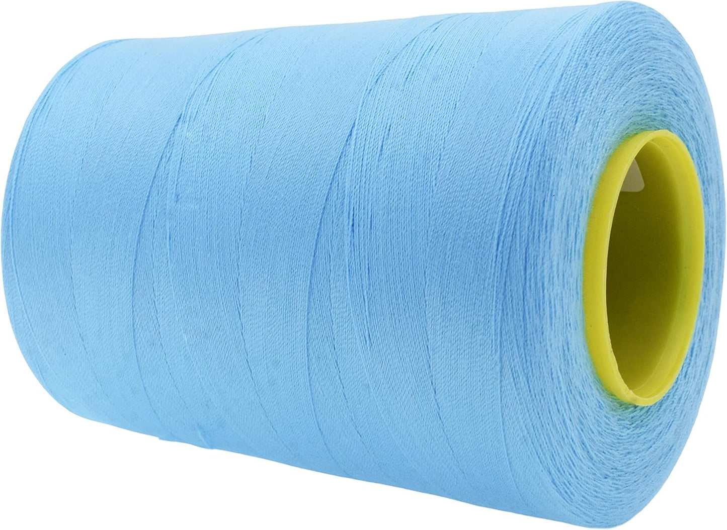 Mandala Crafts 4 Pack of Serger Threads Cones Spools - 40S/2 24000 Yards Polyester Light Blue Threads for Sergers Machine and Overlock Quilting Sewing Machine